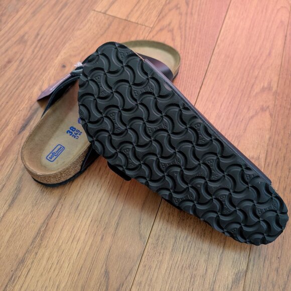 Birkenstock Arizona Soft Footbed Leather - Blue - Regular Width - Picture 5 of 5